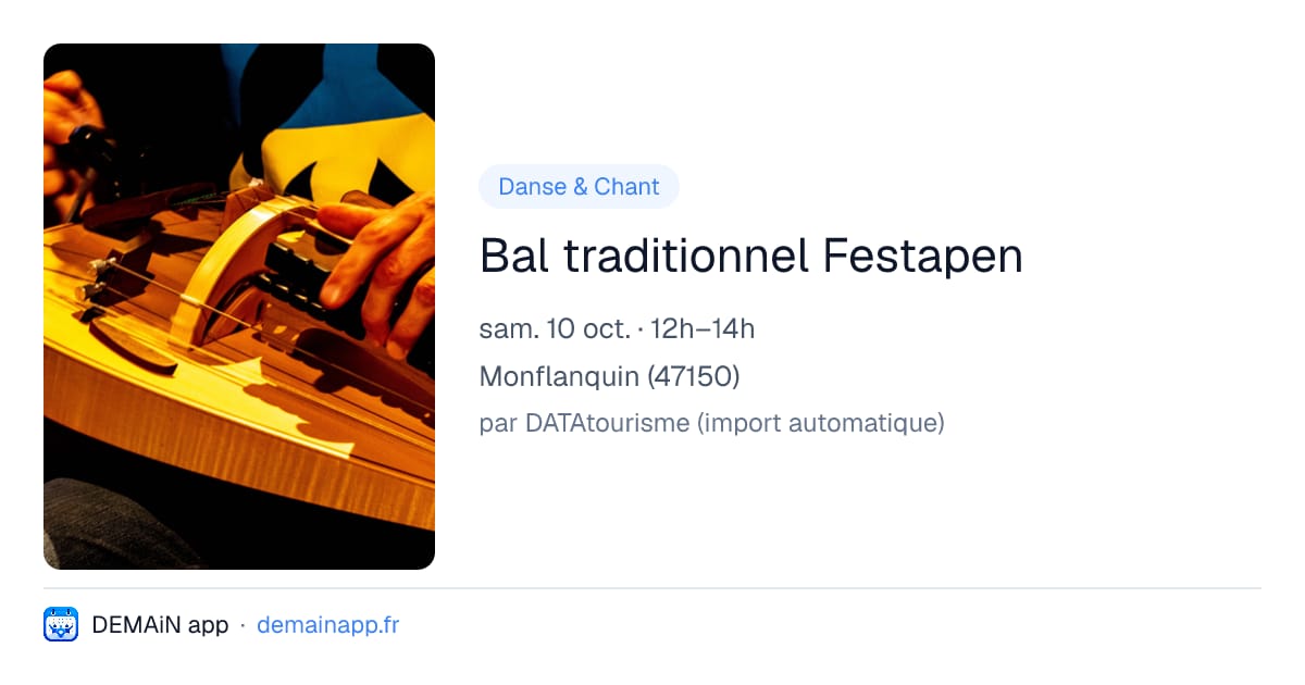 Bal traditionnel Festapen — Monflanquin