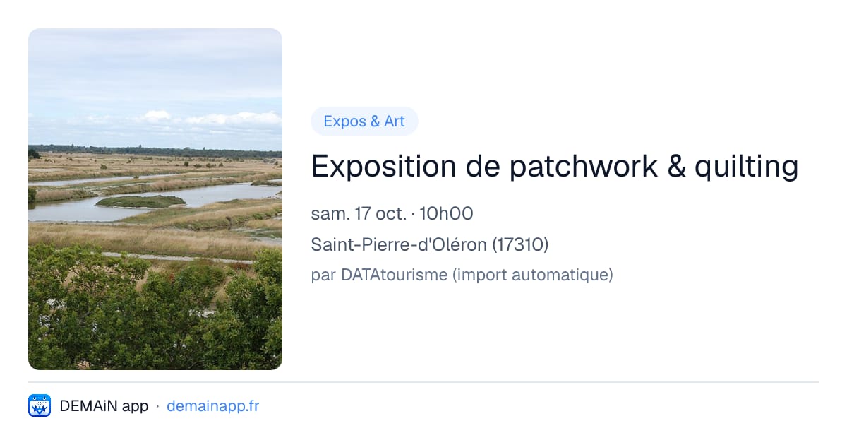 Exposition de patchwork & quilting — Saint-Pierre-d'Oléron