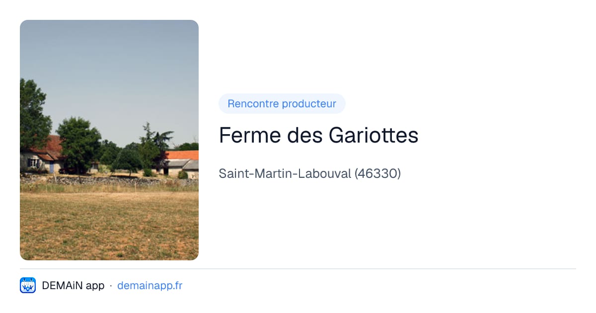 Ferme des Gariottes — Saint-Martin-Labouval