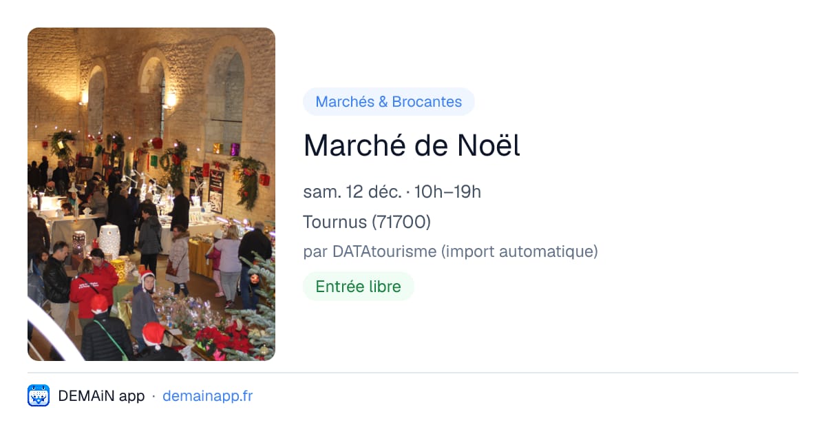 Marché de Noël — Tournus