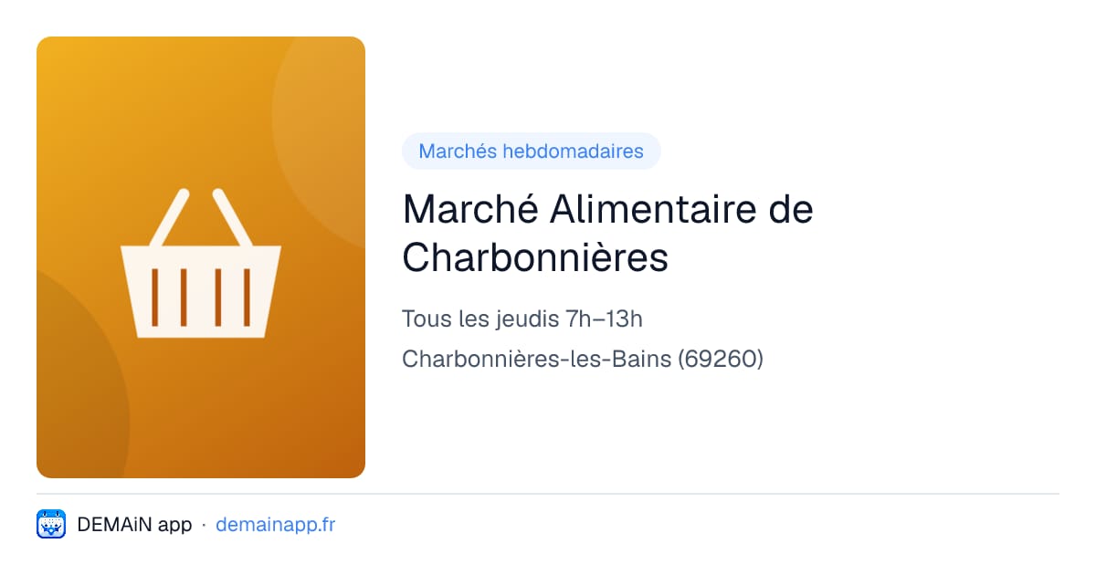 Marché Alimentaire de Charbonnières — Charbonnières-les-Bains