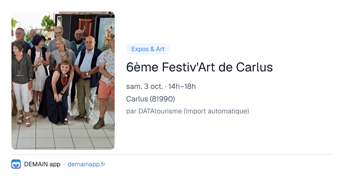 6ème Festiv'Art de Carlus — Carlus