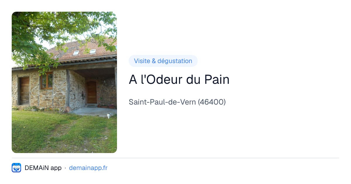 A l'Odeur du Pain — Saint-Paul-de-Vern