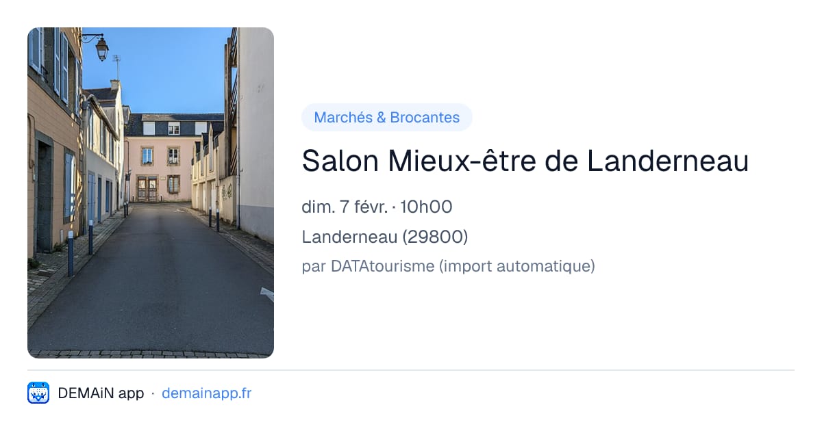 Salon Mieux-être de Landerneau — Landerneau