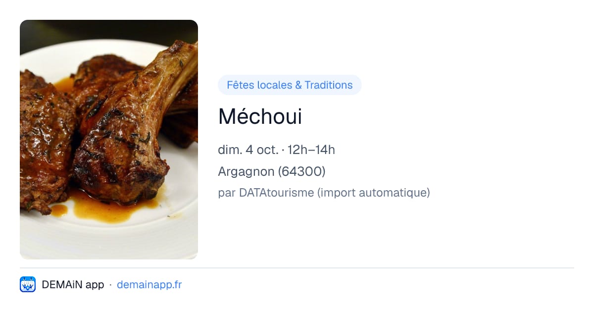 Méchoui — Argagnon