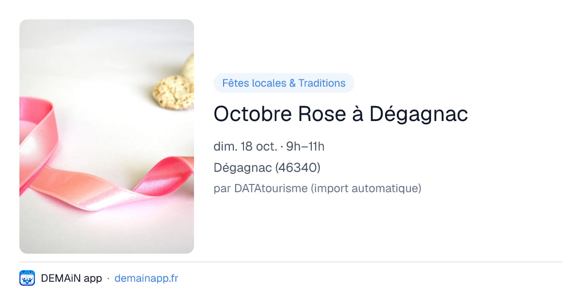 Octobre Rose à Dégagnac — Dégagnac