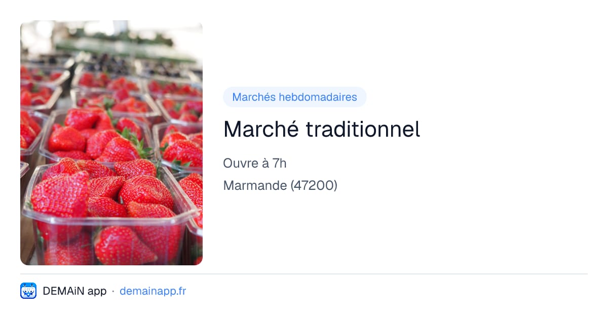 Marché traditionnel — Marmande