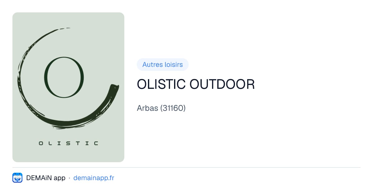 OLISTIC OUTDOOR — Arbas