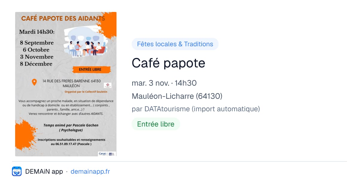 Café papote — Mauléon-Licharre