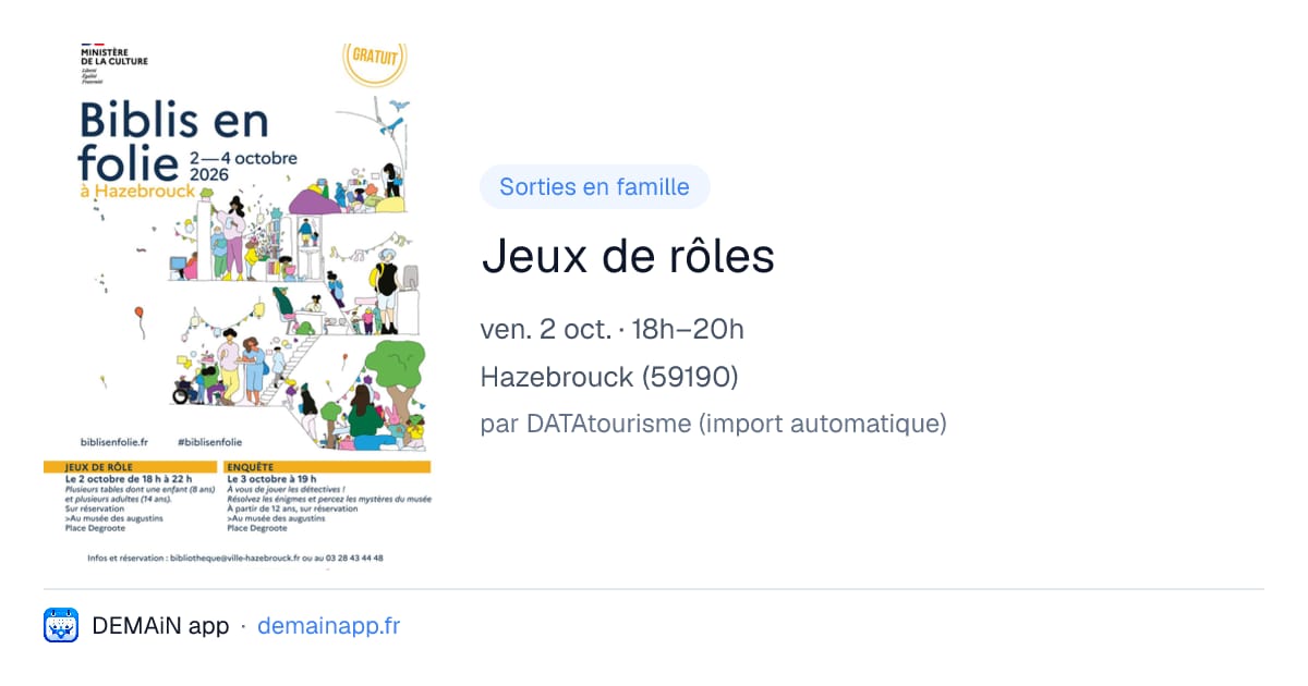 Jeux de rôles — Hazebrouck