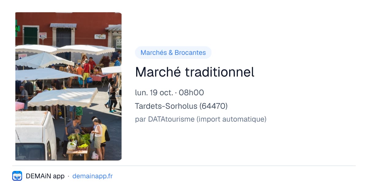Marché traditionnel — Tardets-Sorholus