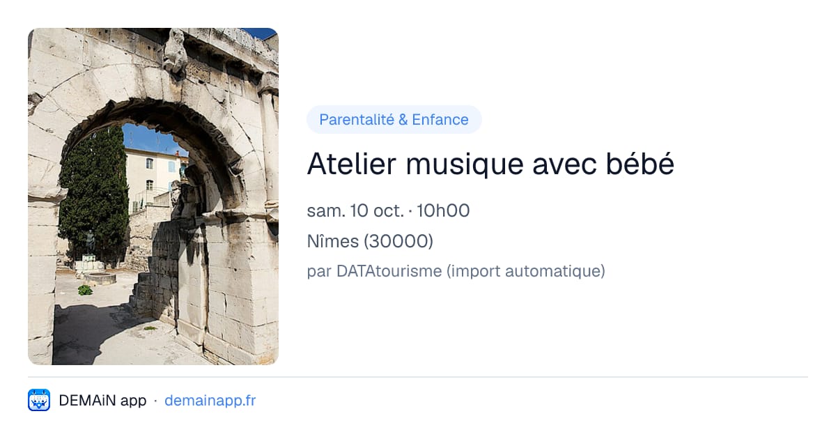 Atelier musique avec bébé — Nîmes