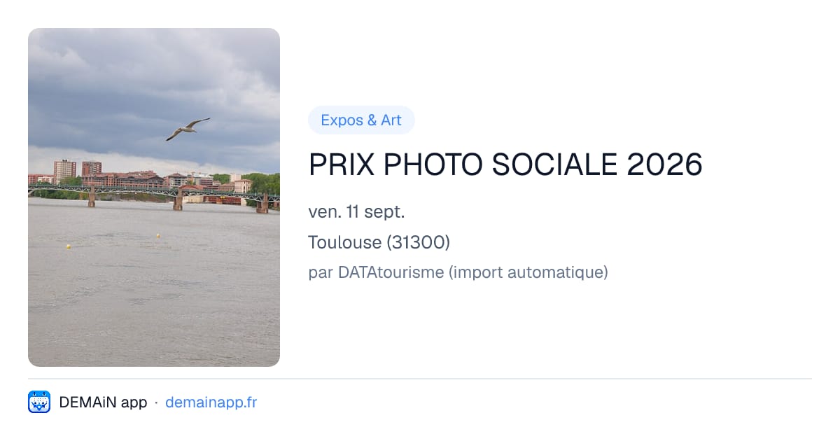 PRIX PHOTO SOCIALE 2026 — Toulouse