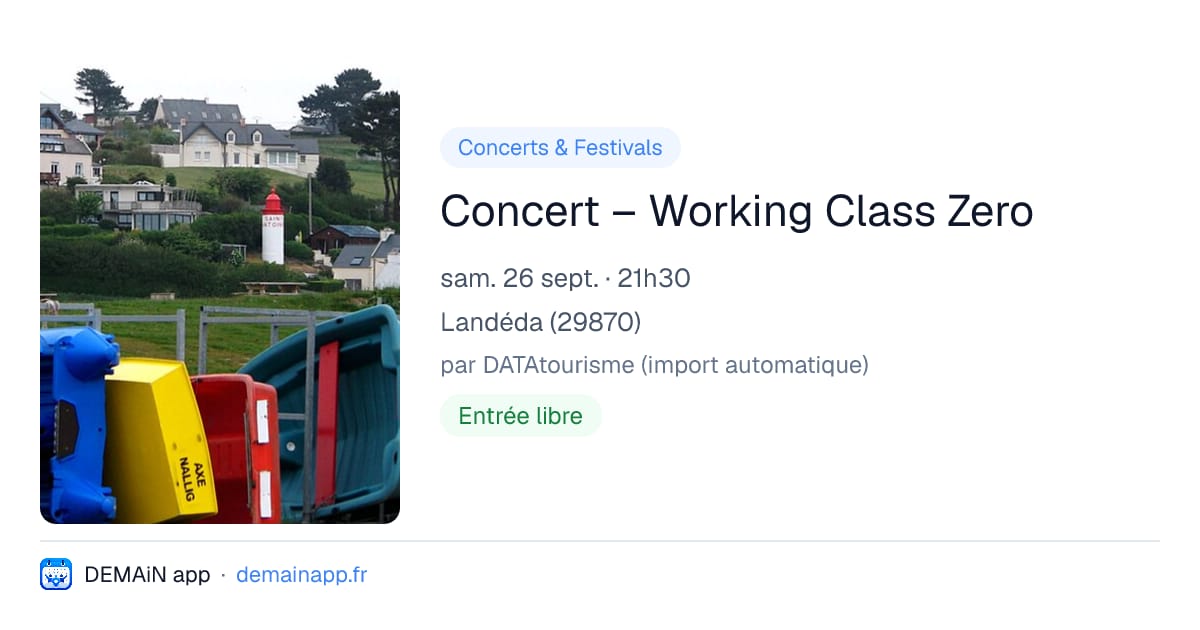 Concert – Working Class Zero — Landéda