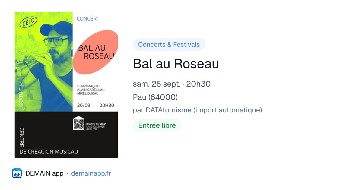 Bal au Roseau — Pau