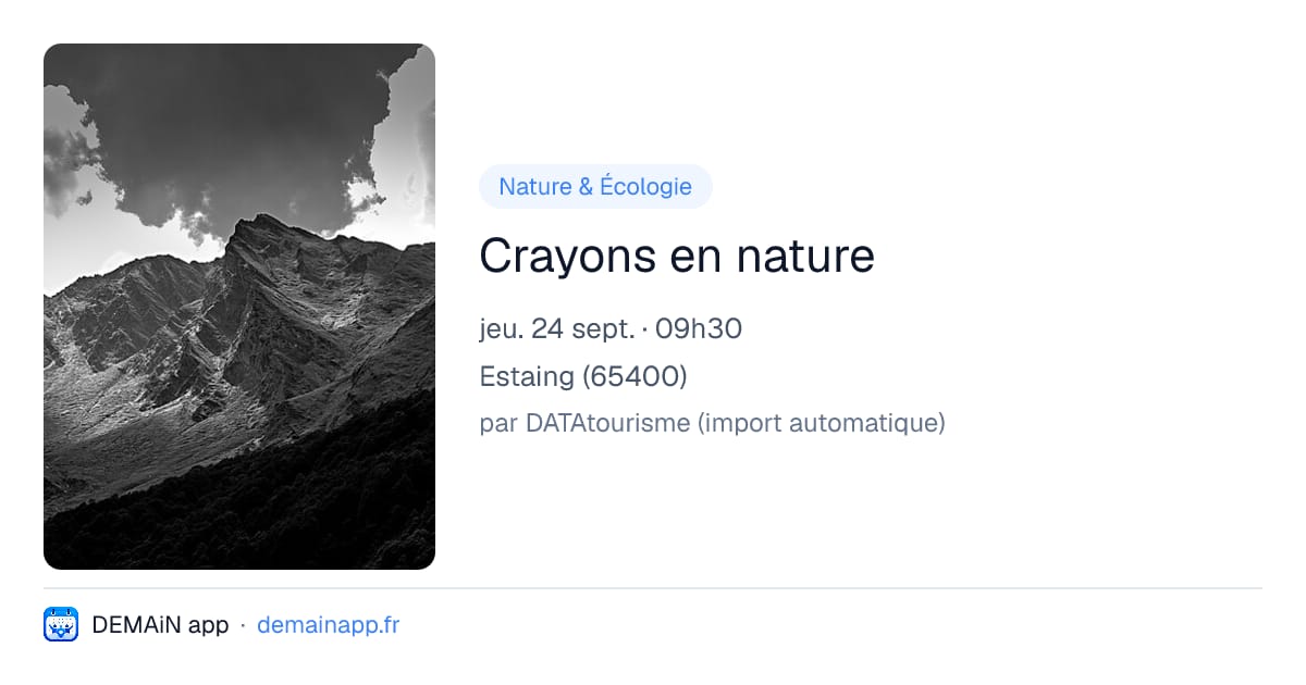 Crayons en nature — Estaing