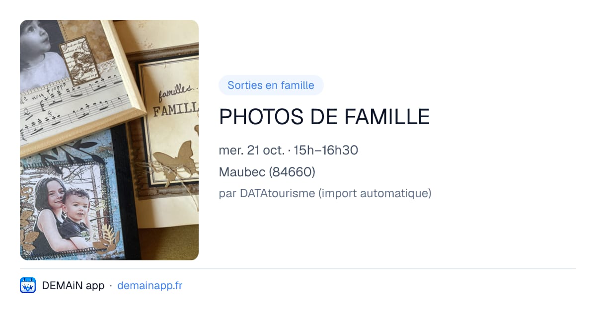 PHOTOS DE FAMILLE — Maubec