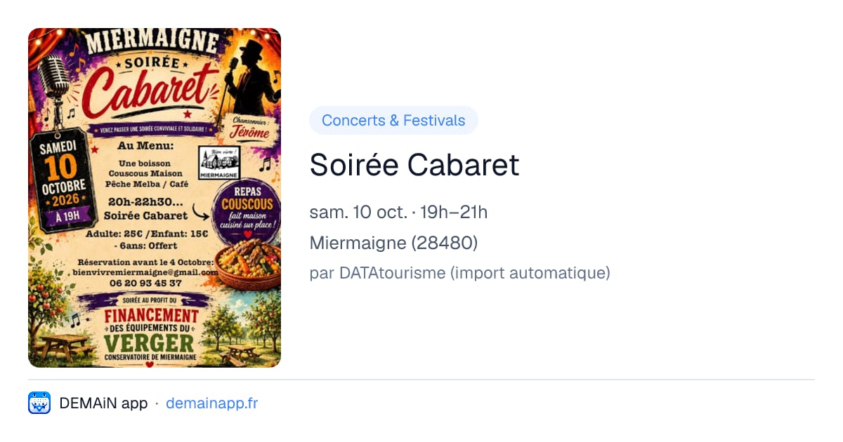 Soirée Cabaret — Miermaigne