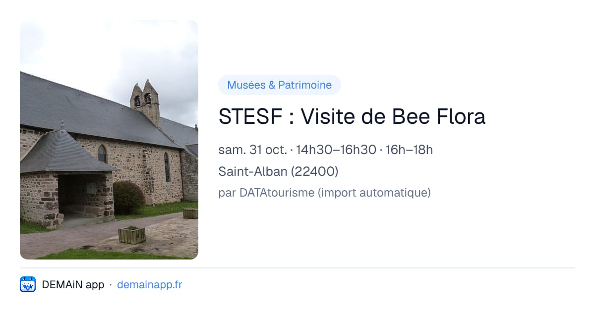 STESF : Visite de Bee Flora — Saint-Alban