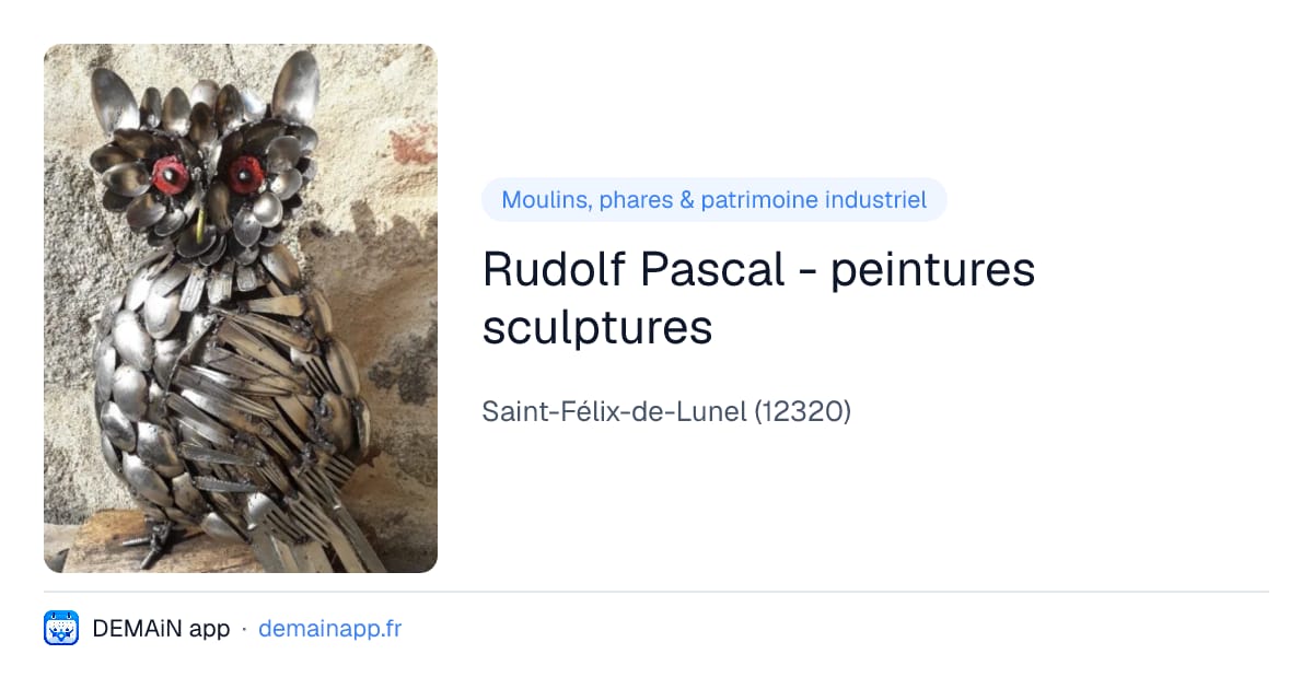 Rudolf Pascal - peintures sculptures — Saint-Félix-de-Lunel