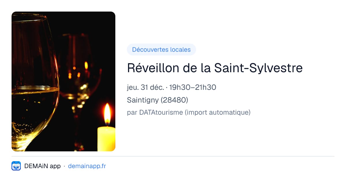 Réveillon de la Saint-Sylvestre — Saintigny