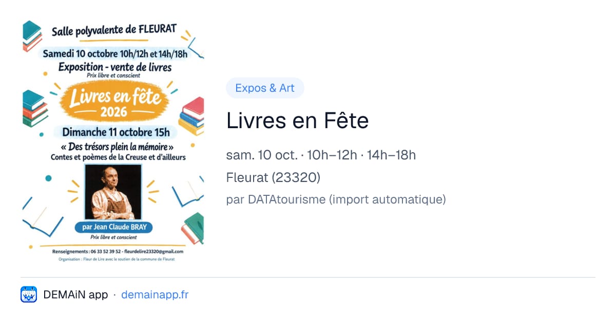 Livres en Fête — Fleurat