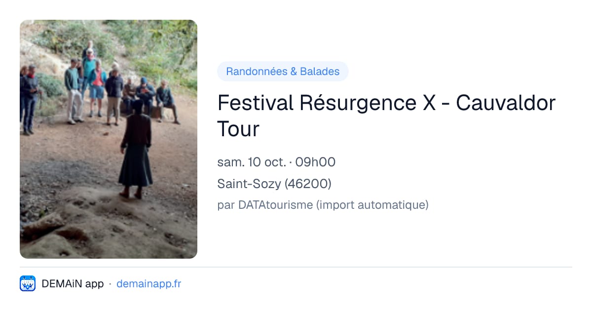 Festival Résurgence X - Cauvaldor Tour — Saint-Sozy
