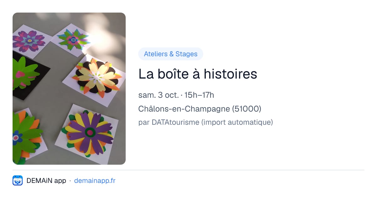 La boîte à histoires — Châlons-en-Champagne