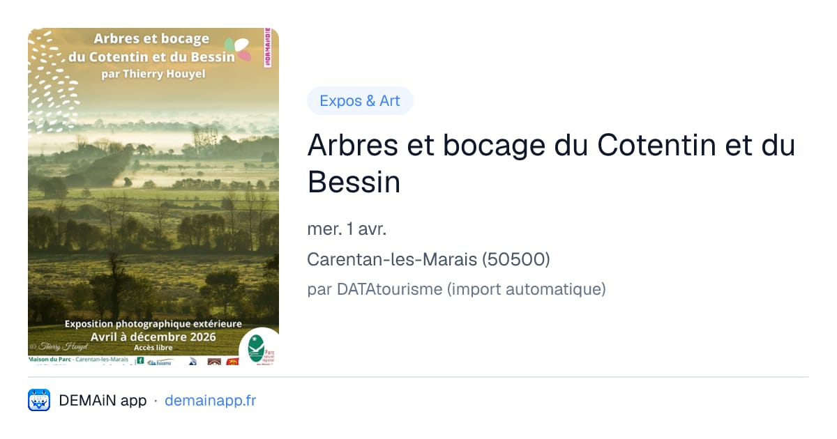 Arbres et bocage du Cotentin et du Bessin — Carentan-les-Marais
