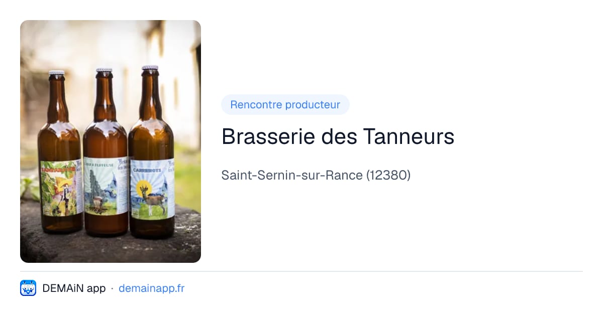Brasserie des Tanneurs — Saint-Sernin-sur-Rance