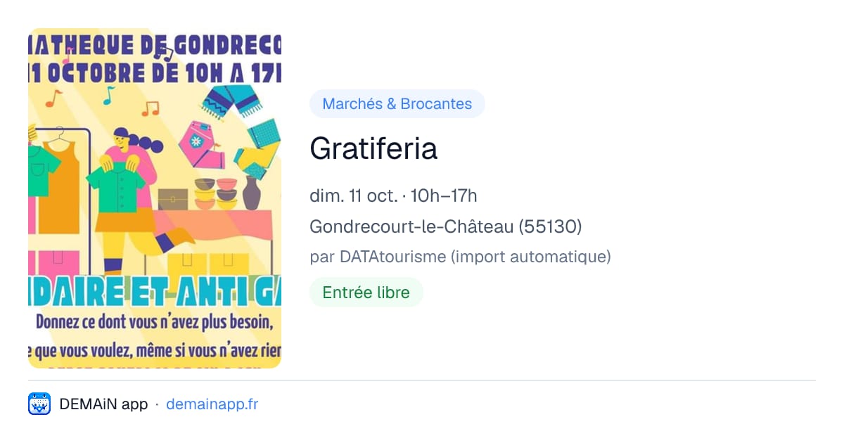 Gratiferia — Gondrecourt-le-Château
