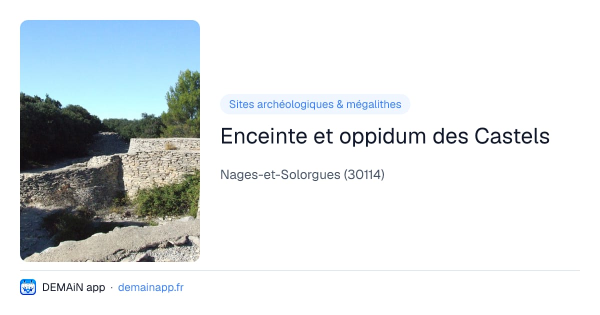 Enceinte et oppidum des Castels — Nages-et-Solorgues