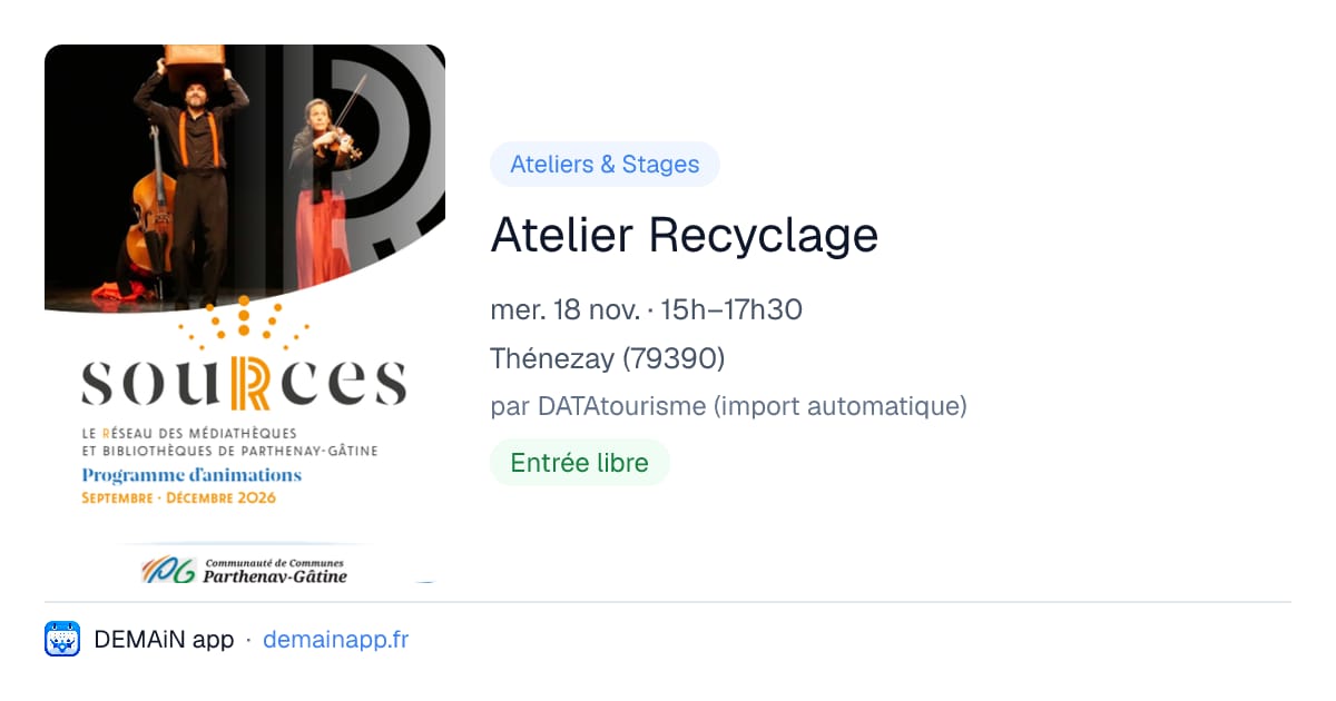 Atelier Recyclage — Thénezay