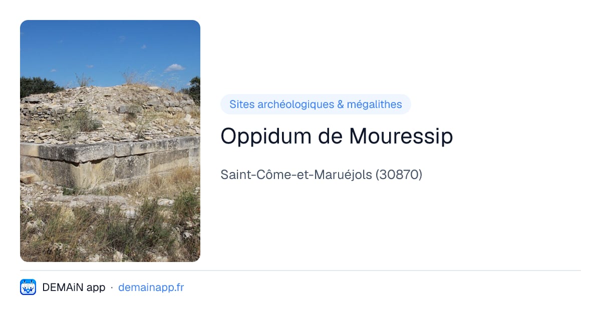 Oppidum de Mouressip — Saint-Côme-et-Maruéjols