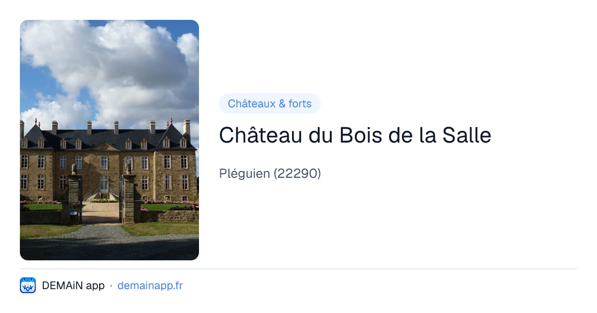 Château du Bois de la Salle — Pléguien
