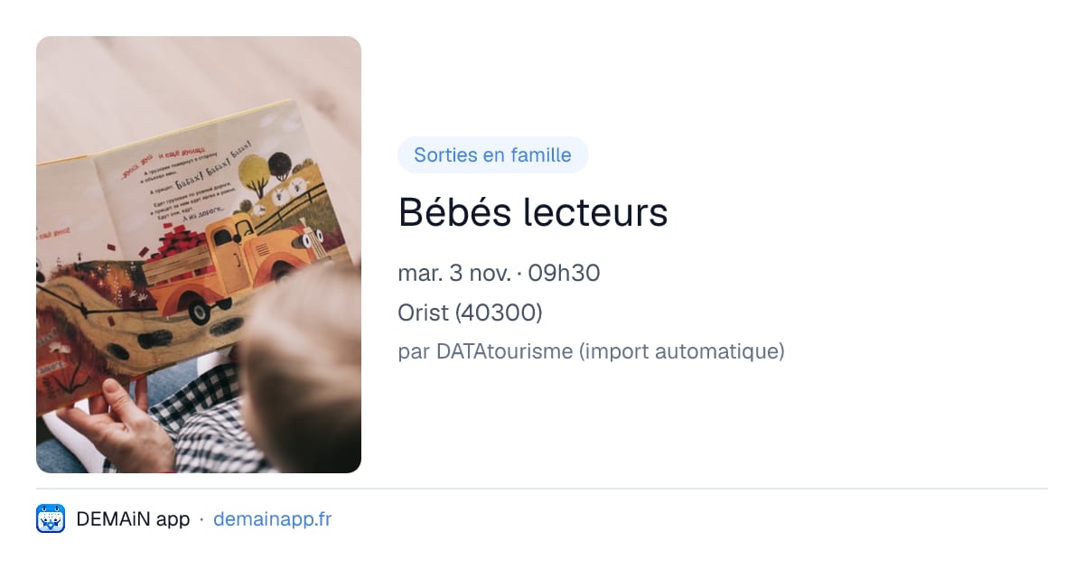 Bébés lecteurs — Orist