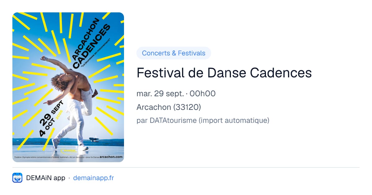 Festival de Danse Cadences — Arcachon