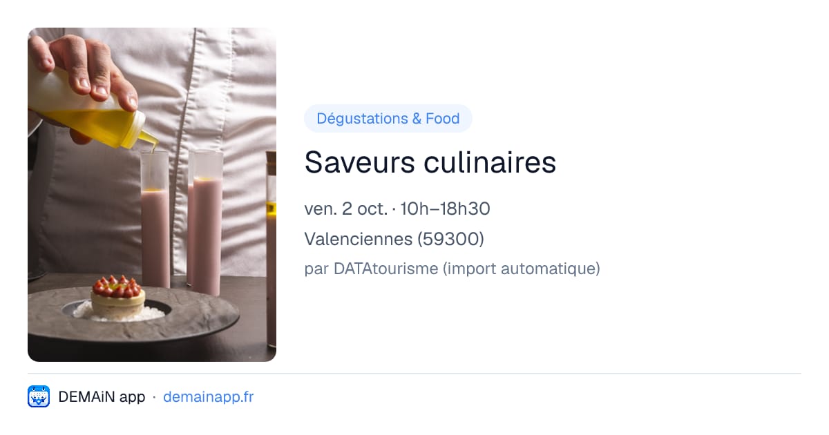 Saveurs culinaires — Valenciennes