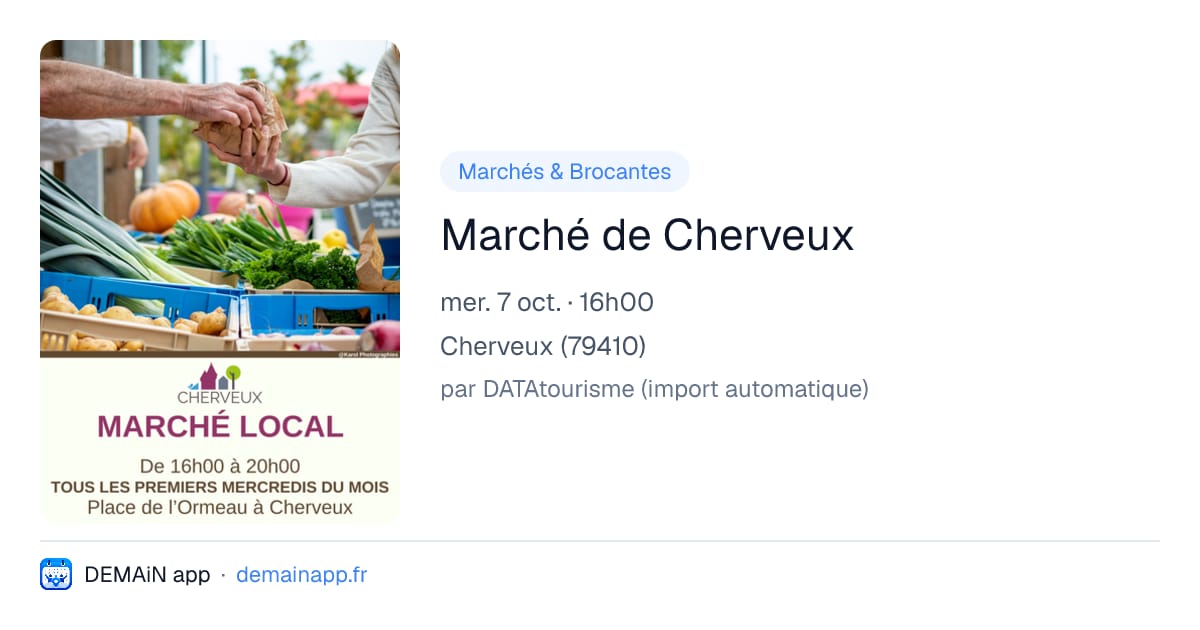 Marché de Cherveux — Cherveux