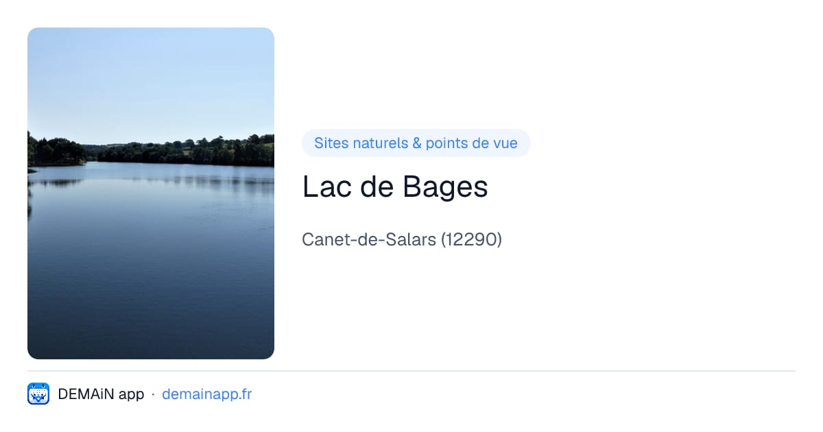 Lac de Bages — Canet-de-Salars