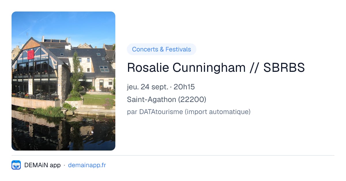 Rosalie Cunningham // SBRBS — Saint-Agathon