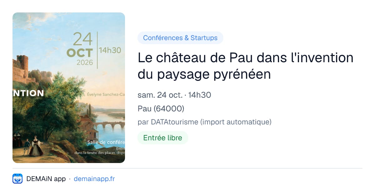 Le château de Pau dans l'invention du paysage pyrénéen — Pau