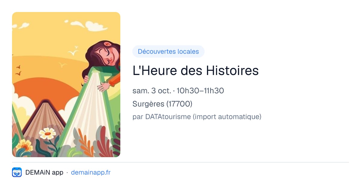 L'Heure des Histoires — Surgères