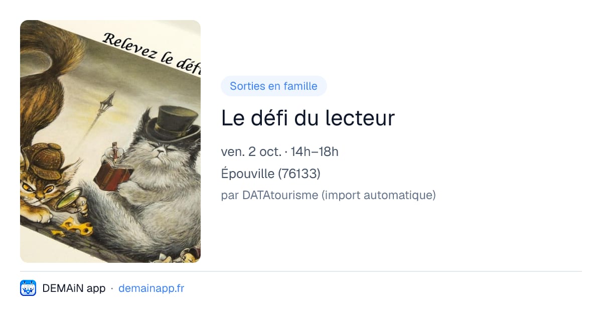 Le défi du lecteur — Épouville