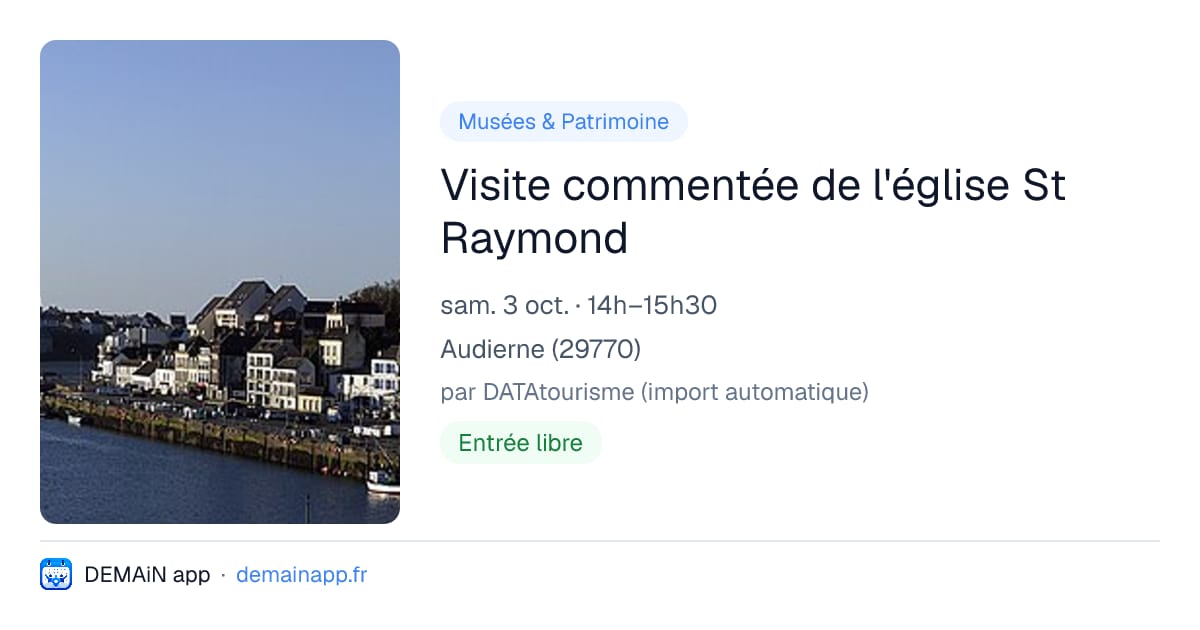 Visite commentée de l'église St Raymond — Audierne