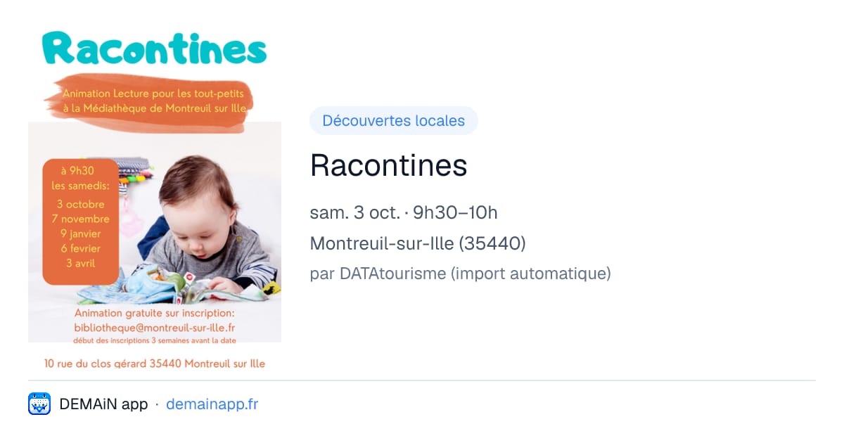 Racontines — Montreuil-sur-Ille