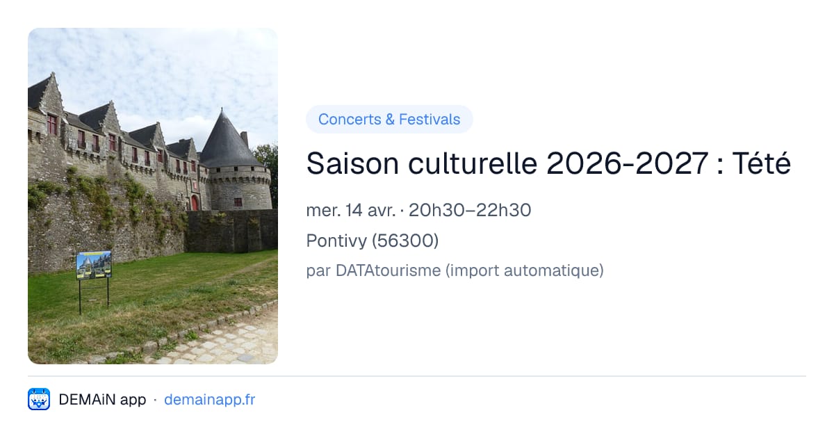 Saison culturelle 2026-2027 : Tété — Pontivy