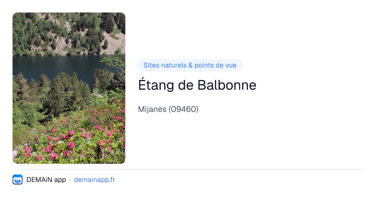 Étang de Balbonne — Mijanès