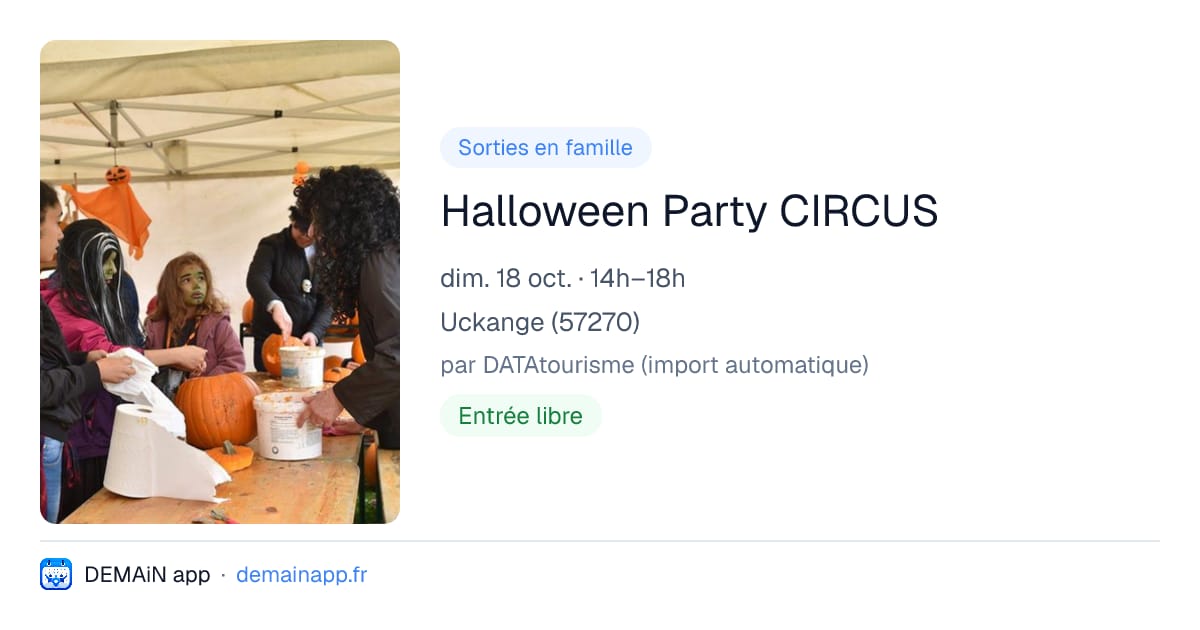 Halloween Party CIRCUS — Uckange