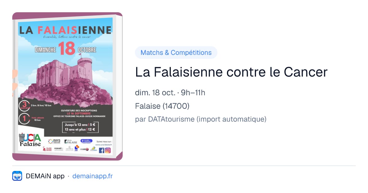 La Falaisienne contre le Cancer — Falaise